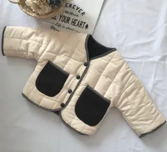 キッズ リバーシブル ボア アウター アイボリー【311】