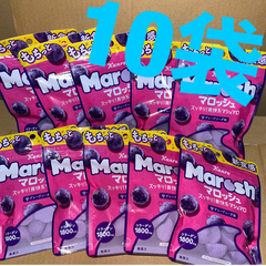 【単品セット】カンロ　マロッシュ　グレープソーダ味　10袋セット　新食感
