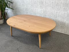 オーク無垢材センターテーブル HIRASHIMA・BORDO 120cm - メルカリ