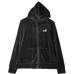 古着 プーマ PUMA フード付き ベロア ジャージ トラックジャケット レディースXL相当/eaa548545