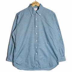 00's USA製 ブルックスブラザーズ チェック オックスフォード ボタンダウンシャツ (15 1/2-33) ポロカラーシャツ 00年代 アメリカ製 アメリカ古着 USED  ビンテージ ヴィンテージ