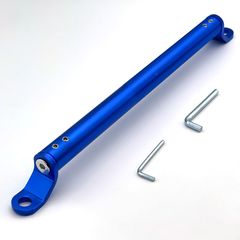 【在庫セール】オートバイ 34cm~54cm クランプ 長さ 22mm 太さ マルチバー アクセサリーバー 固定 ブルー ホルダー スマホ 用 バイク LEXORのサムネイル