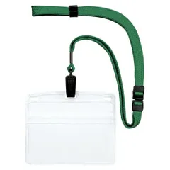 オープン 吊り下げ名札　クリップ式 NL-21P-GN 緑 1枚