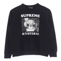 Supreme シュプリーム パーカー × HYSTERIC GLAMOUR ヒステリックグラマー 21SS Crewneck クルーネック スウェット ブラック系 L【中古】