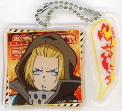 【中古】キーホルダー アーサー・ボイル アタッカーチャーム付きキーホルダー 「くじコレ FEVER 炎炎ノ消防隊」 B-02賞