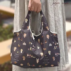 エコバッグ anano cafe アナノカフェ AC.ミニデイリーバッグ チャコール 折りたたみ ショッピングバッグ バッグ レディース 雑貨