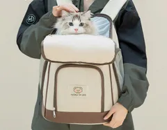 猫リュックサック 寝袋 ペットバッグ ペット小/中型犬猫抱っこ用 前掛け  あったか 可愛い 抱っこ バッグ ペット用品 飛び出し防止 旅行 散歩 通院 小型犬 猫 秋冬用 ギフト プレゼン