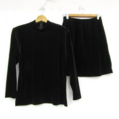 アリスバリー セットアップ 上下セット ベロア 長袖カットソー スカート フォーマル レディース Mサイズ ブラック系 Aylesbury 【中古】