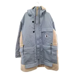 Sacai (サカイ) Carhartt WIP Canvas Parka Siberian 23-03109M×カーハート キャンバスパーカー シベリアン ボアロングコート ライトブルーのサムネイル