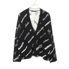 バレンシアガ BALENCIAGA カーディガン logo mania 724852 ブラック ウール カーディガン メンズ 未使用のサムネイル