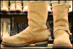 Red Wing PT91 8268 10D 必ず状態を確認してください Redwing 8268 スエードエンジニアブーツ PT91 プリントタグ 低