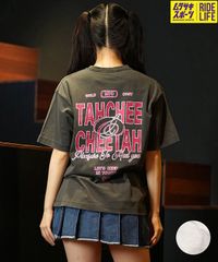 【ムラスポ公式】新品 TAHCHEE ターチー 半袖 Tシャツ レディース レトロポップ バックプリント ルーズシルエット TC240900-07