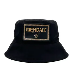 本物保証 正規店（大丸）FENDACEコラボ フェンダーチェ 黒 Ｌ 箱 袋あり FENDI x VERSACE フェンディ ヴェルサーチェ Fendace フェンダー