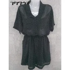 ◇ merlot メルロー 半袖 オールインワン ブラック レディース 【中古】 【1002801971434】のサムネイル