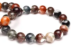 水晶透明度高め！ ガーデンクォーツ　10mm　ブレスレット  パワーストーン 天然石 _B1057-10