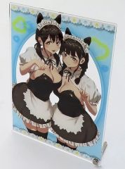 【中古】アクリルスタンド・アクリルパネル アヤ＆タマミ(描き下ろし) アクリルボード 「DMMスクラッチ! あお高活動日誌」 B-1賞