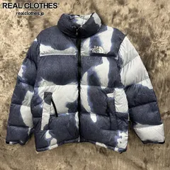 Supreme×THE NORTH FACE/シュプリーム×ノースフェイス【21AW】Bleached Denim Print Nuptse Jacket/ヌプシ ジャケット/Lのサムネイル