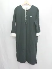 ◇ Θ FREAK'S STORE フリークスストア コットン100% 長袖 ロング ワンピース サイズF ブラック レディース E  【1411280046937】