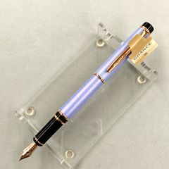 未使用 ランコントル ラメールブルー ペン先14K中細字FM プロギア