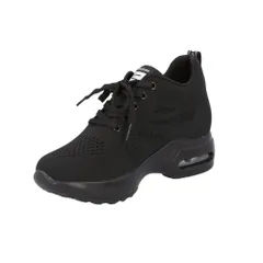 ☆ ブラック2 ☆ 37(23.5cm) ☆ インヒールスニーカー pmyshoes13 スニーカー レディース 厚底 インヒールスニーカー 運動靴 シークレットシューズ 厚底スニーカー シークレットスニーカー 靴 シューズ レディーススニーカー レースアップ