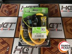 ♭【未使用品】ハタヤ HATAYA 屋外用防雨型 漏電地絡保護専用漏電遮断器付 BFX延長コード 0.7m仕様 3口コンセント BFX-013K【中古】