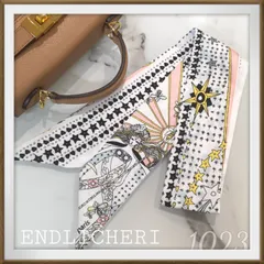 【SALE】リボンスカーフ　バッグスカーフ　バッグチャーム1023＃