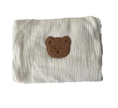 新品 抱っこ紐 ベビーケープ UVカット クマ柄 うさぎ柄 水玉 ベビーケープ お出かけ 日除け 虫除け 春夏用 おんぶ対策 ベビーカーブランケットにもなる サイズ調整で虫よけにも (クマ柄)