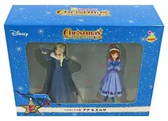 【中古】置物・装飾品 アナ＆エルサ ペアボックス 「ディズニー クリスマスオーナメントくじ 2022」 ペアボックス賞