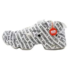 VETEMENTS (ヴェトモン) ×Reebok INSTAPUMP FURY CN7280 インスタポンプフューリー 総柄 ローカットスニーカー US9/27.0cm ホワイトのサムネイル