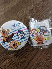 アンパンマン　缶バッジ　2点