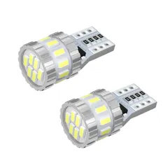 新品 BORDAN T10 LED ホワイト 爆光 キャンセラー内蔵 ポジションランプ ナンバー灯 ルームランプ 高耐久 無極性 3014LED素子6000K DC12V 2.4W ２個入