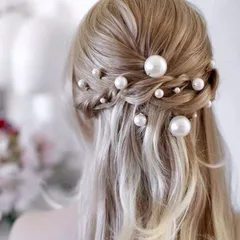 【新着商品】卒業式 成人式 和装 着物 結婚式 パーティ パール 花嫁 パール パール パール 普段使い ヘアピン ヘアピン 髪飾り 髪飾り 18本セット ヘアアクセサリー Ｕピン パールピン
