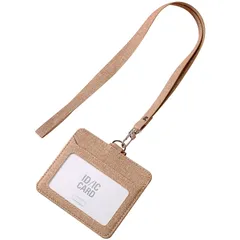 ケース 社員証ホルダー 社員証 定期入れ ストラップ付 入館証 首掛け IDケース 定期入れ レディース リール付き (カーキ) パスケース IDカードホルダー