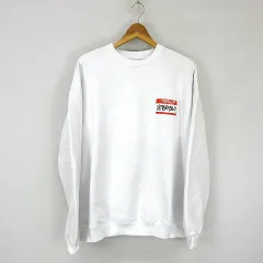 ヴェトモン ベトモン VETEMENTS HELLO my name is プリント スウェット クルーネック トレーナー白ホワイトS ☆AA★のサムネイル