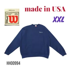 USA製スウェットトレーナーXXL大きいサイズネイビーウィルソン  HH00994のサムネイル
