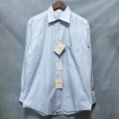 Ermenegildo Zegna エルメネジルドゼニア タグ付き 未使用 コットン タッタソールチェック ブロード ドレスシャツ size.39-15.1/2 ブルー