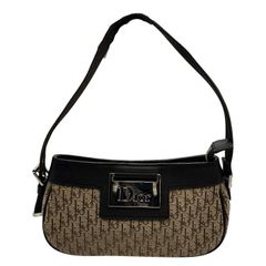 Christian Dior クリスチャンディオール マイクロトロッター ハンド バッグ ミニ 鞄 ブランド 小さめ レディース ブラウン 中古 W４