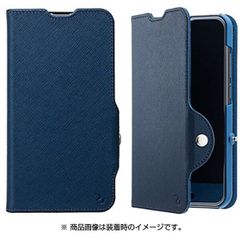 【訳あり・未使用品】手帳型ケース ネイビー AQUOS R compact■701SH／au SHV41／SH-M06■アクオスR コンパクト