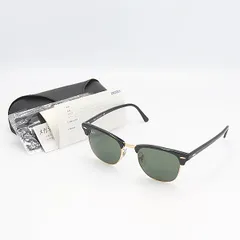 美品 保/ケース付 レイバン RB3016 クラブマスター W0365 51□21 145 3N ブラック サングラス メンズ/レディース KRK 2000000 NSK