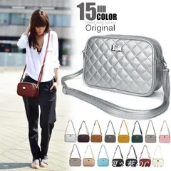 【美品・未使用新品】ショルダーバッグ レディース 斜めがけ コンパクト キルティング バッグ オールシーズン カジュアル 3ポケット ミニバッグ 軽い 小さめ シンプル 軽量 横型