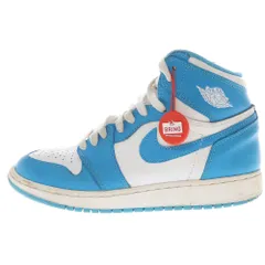 NIKE (ナイキ) AIR JORDAN 1 RETRO HIGH OG BG UNC エアジョーダン1 レトロハイ ハイカットスニーカー ブルー/ホワイト レディース 575441-117 US6Y/24cm