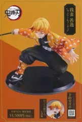 【中古】ポストカード No.030 我妻善逸(フィギュア) ポストカード 「鬼滅の刃 マチ★アソビ×とくしまグルメハント」 メニュー注文特典