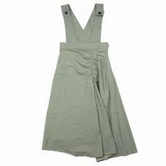 ジルスチュアート JILL STUART ジュナ ワンピース ジャンパースカート ロング イレギュラーヘム 2 M カーキ ur35 【中古】