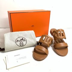 HERMES エルメス ケリーバックル サンダル 《グラムール》 37.5超美品 