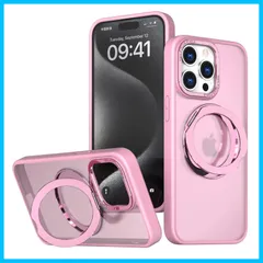 【数量限定】丸型スタンド付き マグネット搭載 いphone15pro 多機能360°回転スタンド max ケース マグセーフ対応 ケース 縦横両対応 耐衝撃 iPhone iPhone 15 Pro max MagSafe対応 ケース MagSafe対応 半透