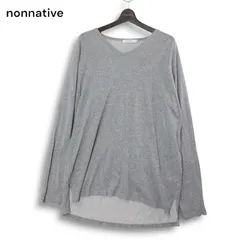nonnative ノンネイティブ NN-3211 【TRAINER L/S TEE R/C JERSEY】 長袖 ジャージー カットソー Tシャツ Sz.2 メンズ 灰のサムネイル