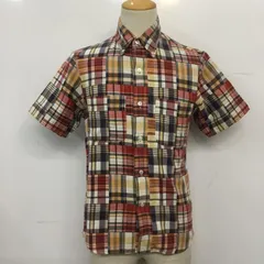 BLUE BLUE ブルーブルー シャツ、ブラウス 半袖 ボタンダウン チェック