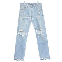 READYMADE 限定 RE JEANS 名作 デストロイ デニム パンツ - メルカリ