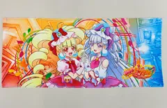 【中古】タオル・手ぬぐい(キャラクター) キュアマシェリ＆キュアアムール フルカラーフェイスタオル 「HUGっと!プリキュア」 プリティストア限定