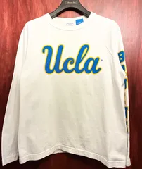 MADE IN USA製 UCLA BRUINS × Champion T1011ボディ カレッジプリント 長袖Tシャツ ホワイト Mサイズ